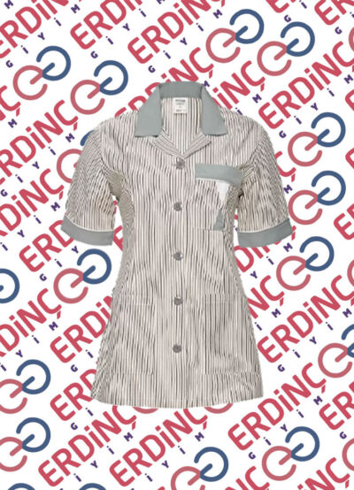 Ceket Bayan Gri Çizgili