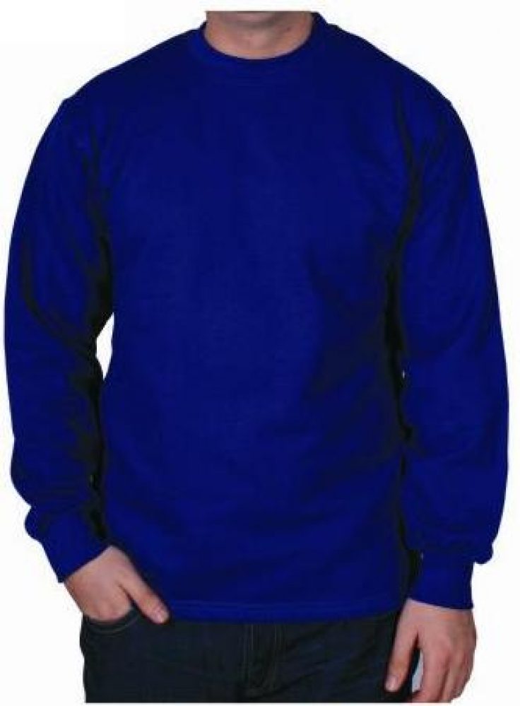 Bisiklet Yaka Sweat %100 Pamuk 2 İplik mavi