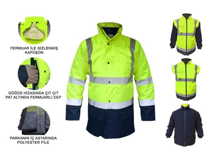 Parka 5 in 1 Reflektörlü