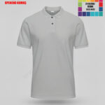 Baskılı Açık Gri Tişört Toptan