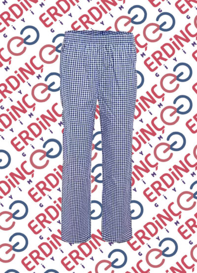 Beli Lastikli Pantolon Bayan Kareli