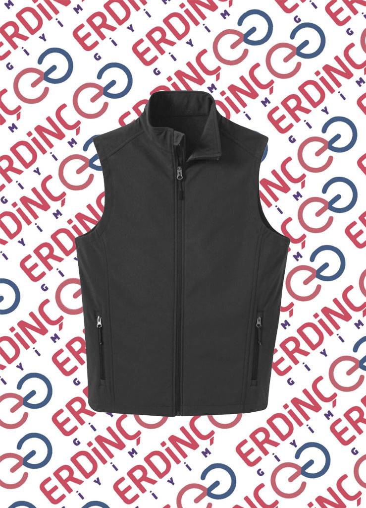 Çoklu cepli softshell iş yeleği, pratik kullanım için tasarlanmış iş kıyafeti.