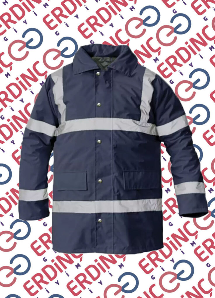 Reflektörlü Kaban Mont Lacivert