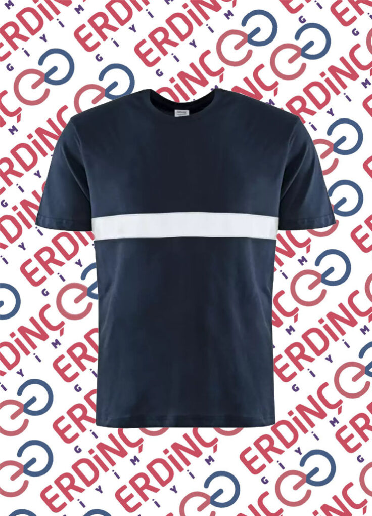 Reflektörlü Penye Tişört Erkek