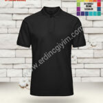 Baskılı Siyah Tişört Toptan