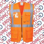 Toptan kırmızı reflektörlü iş ikaz yeleği