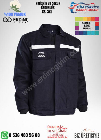 Toptan Lacivert Gabardin 7/7 Mont