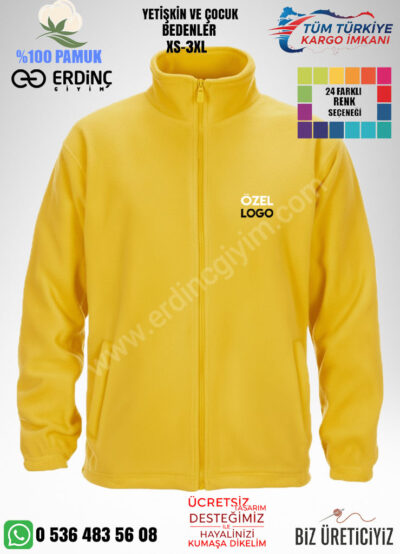 Toptan Polar Mont Sarı Renk Renk